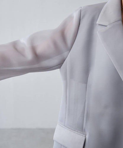 輕薄空氣層面料 寬鬆夾克