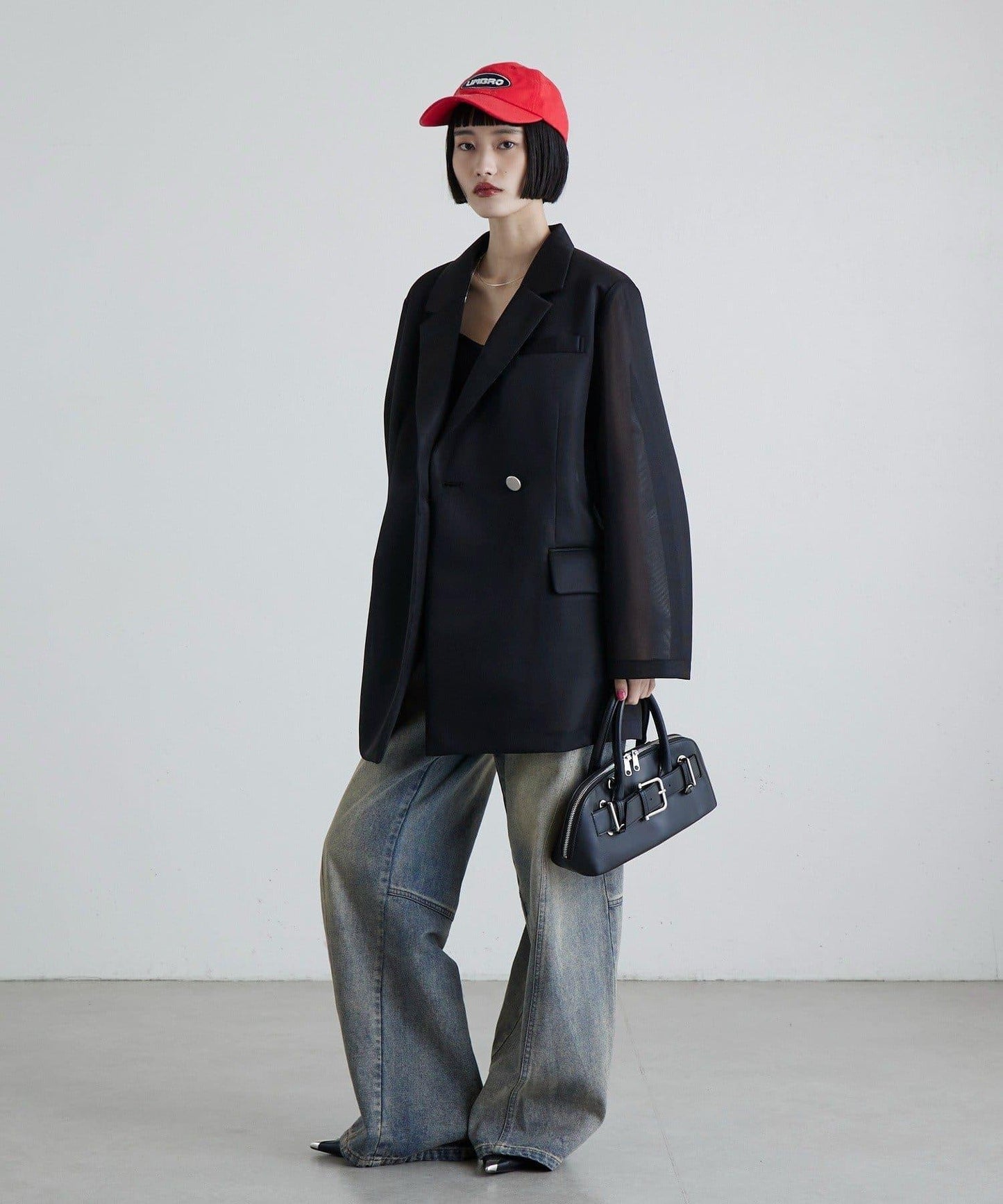 輕薄空氣層面料 寬鬆夾克