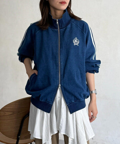 仿麂皮運動夾克