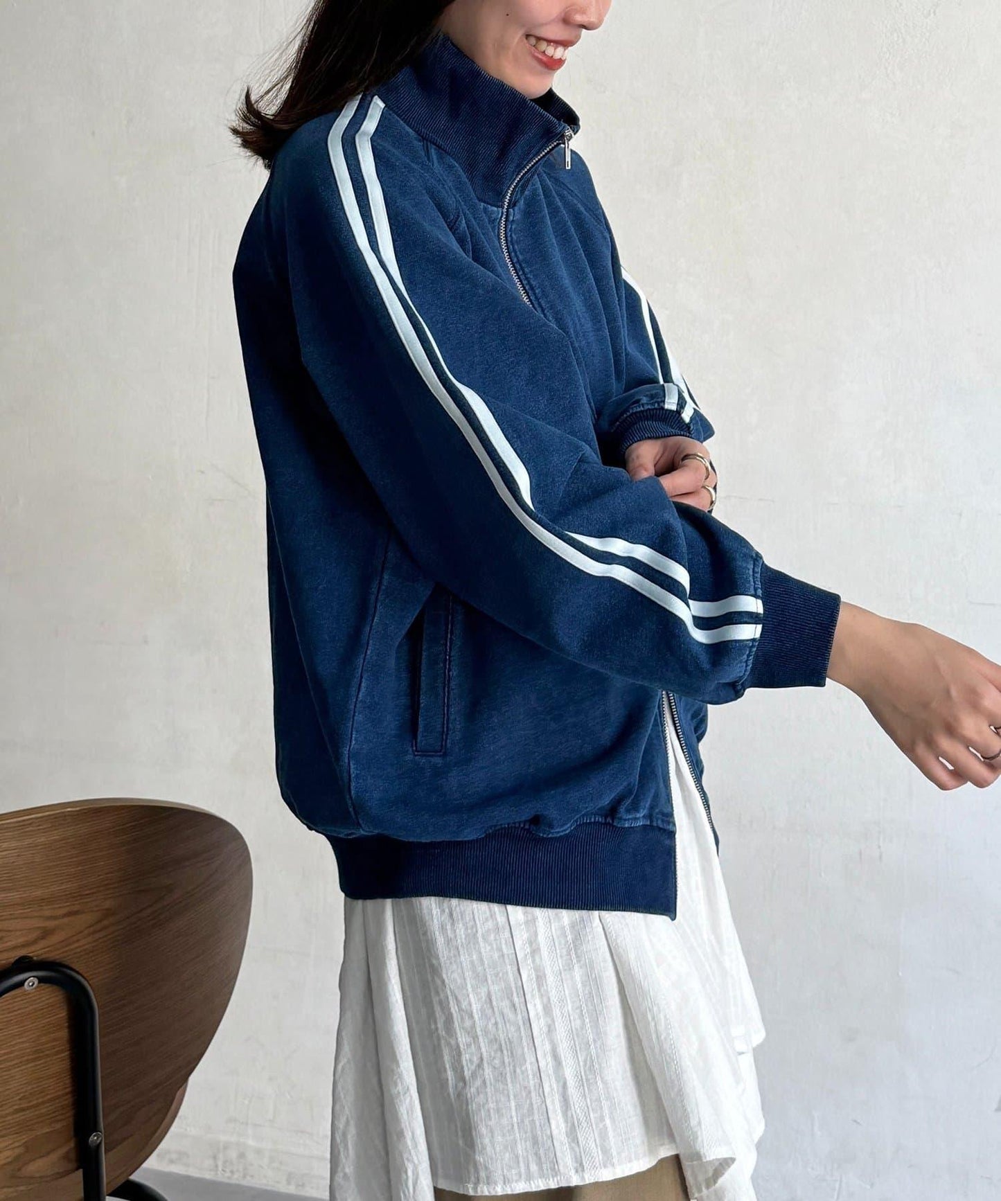 仿麂皮運動夾克