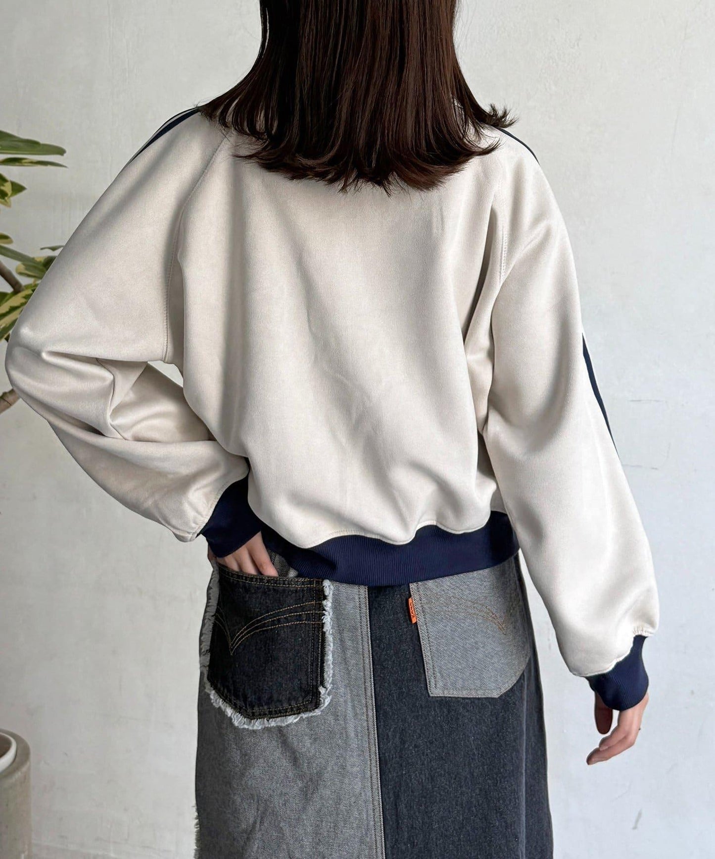 仿麂皮運動夾克