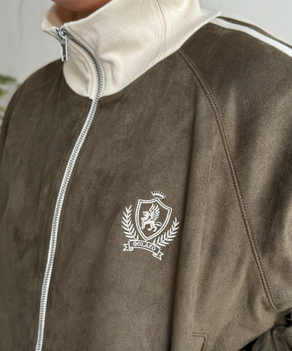 仿麂皮運動夾克