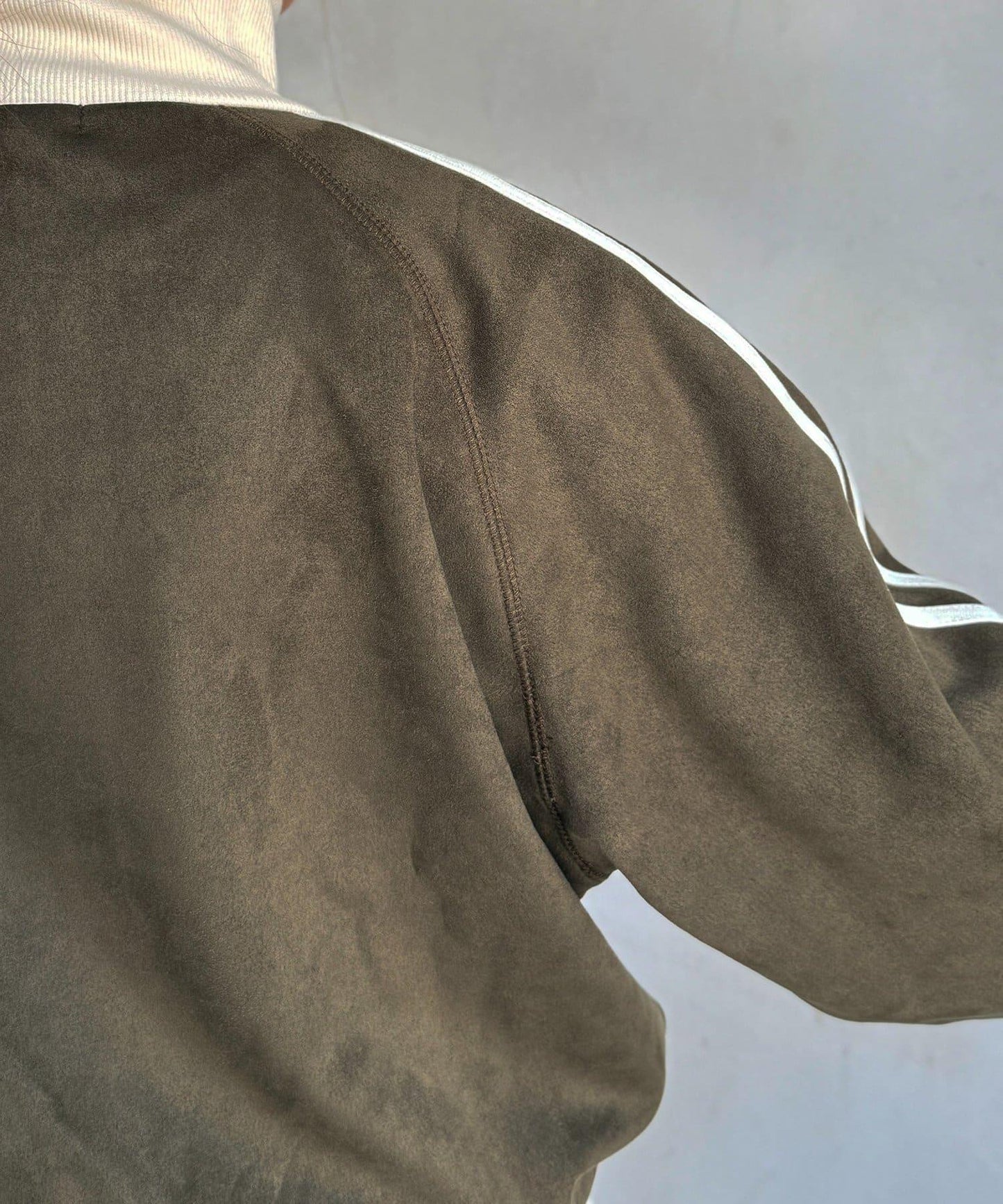 仿麂皮運動夾克