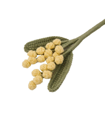 針織含羞草裝飾插針