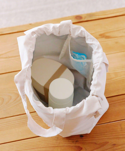 鬱金香刺繡 保冷 束口包袋