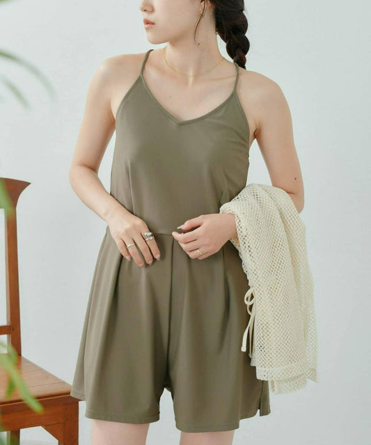 CIAOPANIC TYPY 吊帶連體泳裝 2件套