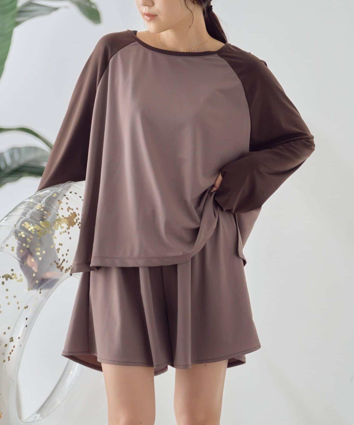 後背蝴蝶結插肩袖 防曬上衣