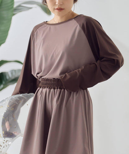 後背蝴蝶結插肩袖 防曬上衣