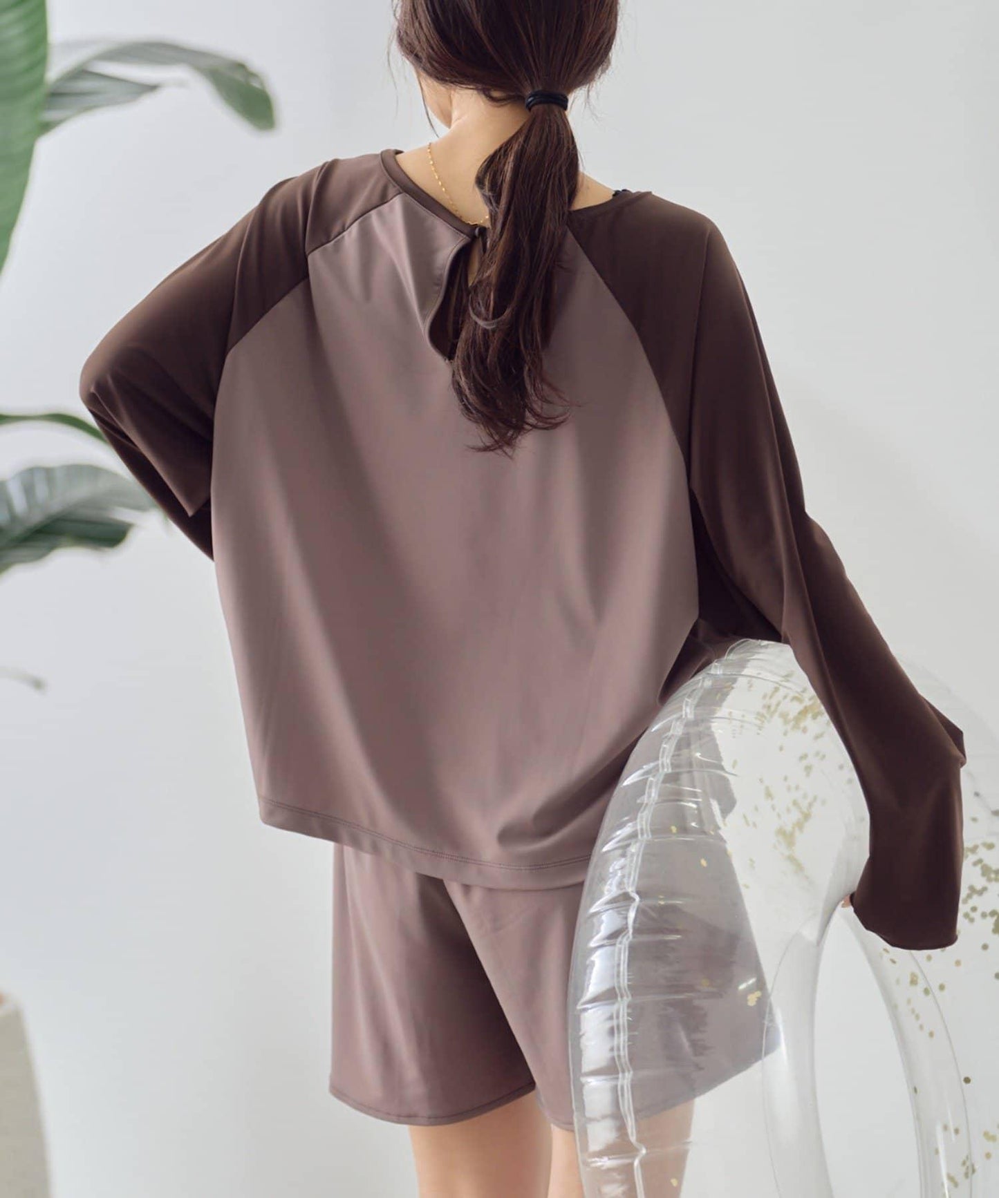 後背蝴蝶結插肩袖 防曬上衣