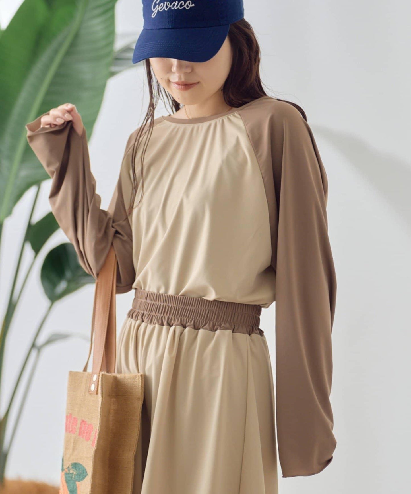 後背蝴蝶結插肩袖 防曬上衣