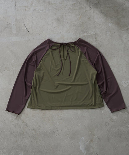 後背蝴蝶結插肩袖 防曬上衣