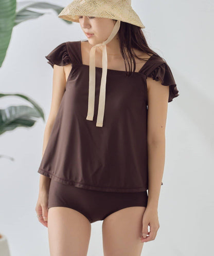 CIAOPANIC TYPY 肩部荷葉邊設計 雙件套泳裝