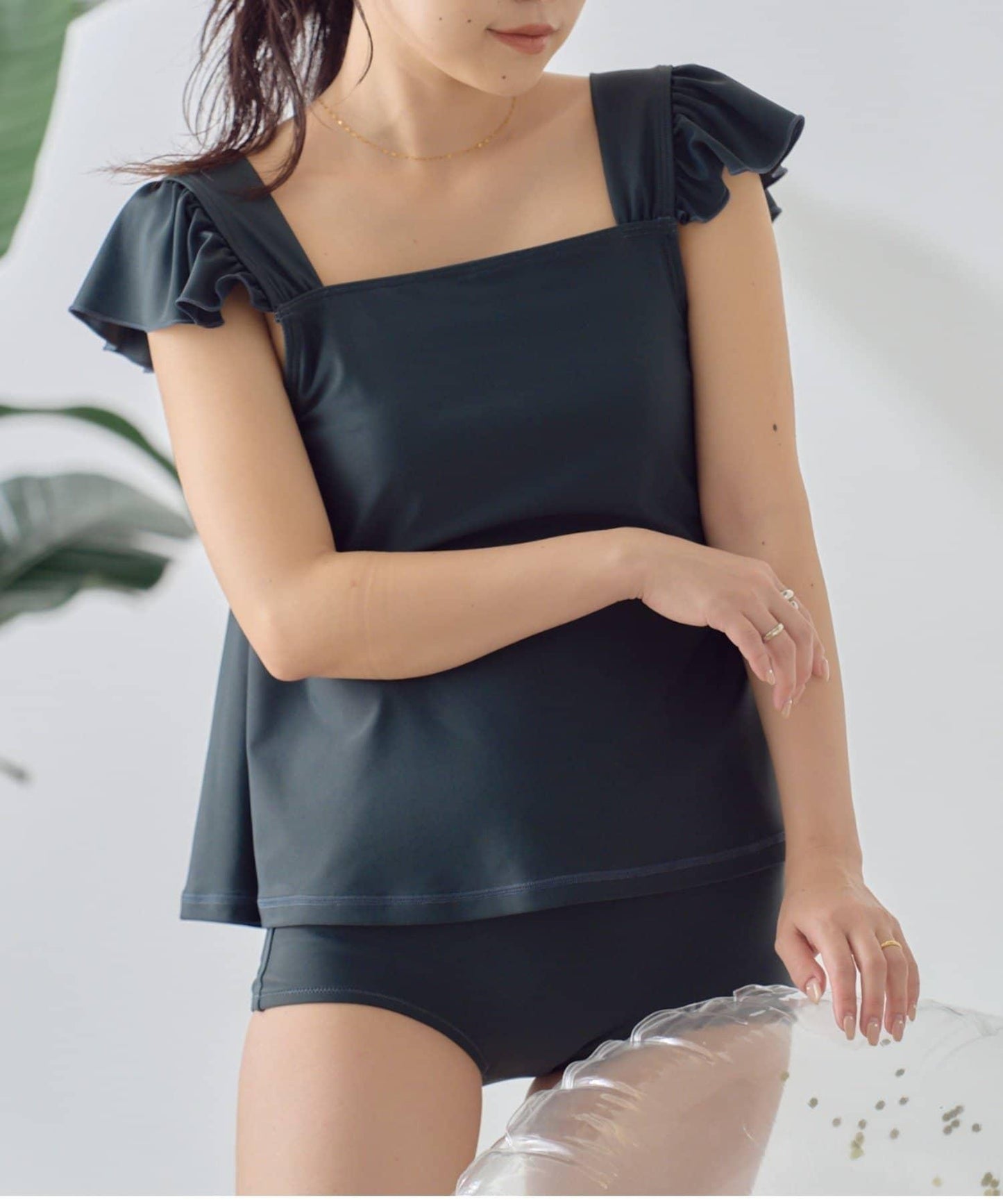 CIAOPANIC TYPY 肩部荷葉邊設計 雙件套泳裝