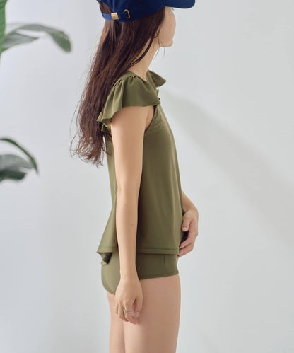 CIAOPANIC TYPY 肩部荷葉邊設計 雙件套泳裝