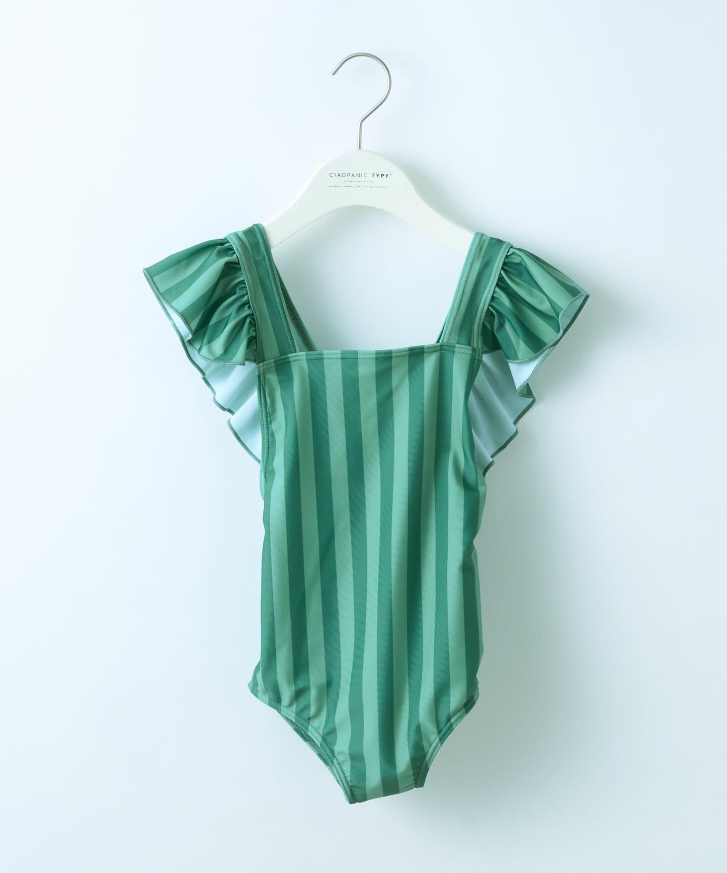 CIAOPANIC TYPY KIDS 袖部荷葉邊印花連體泳衣