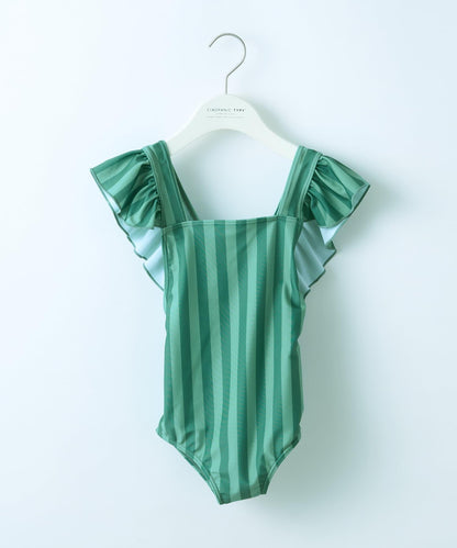 CIAOPANIC TYPY KIDS 袖部荷葉邊印花連體泳衣