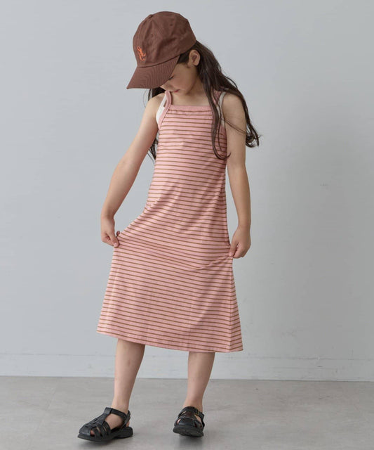 CIAOPANIC TYPY 多色條紋 美式肩帶 吊帶連衣裙