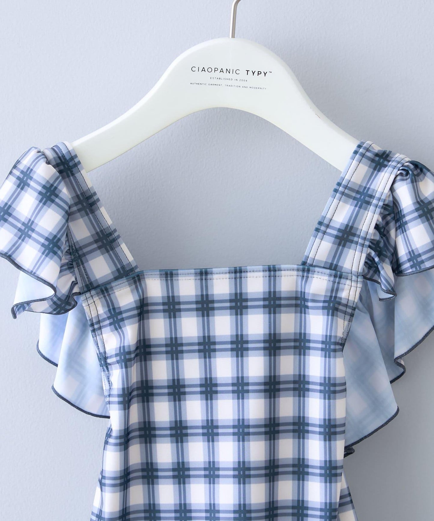 CIAOPANIC TYPY KIDS 袖部荷葉邊印花連體泳衣