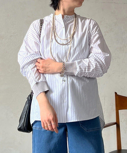 後褶設計襯衫