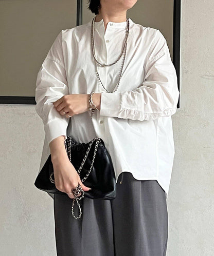 後褶設計襯衫