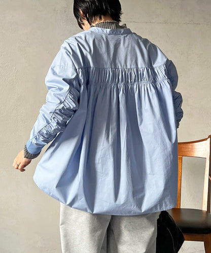後褶設計襯衫