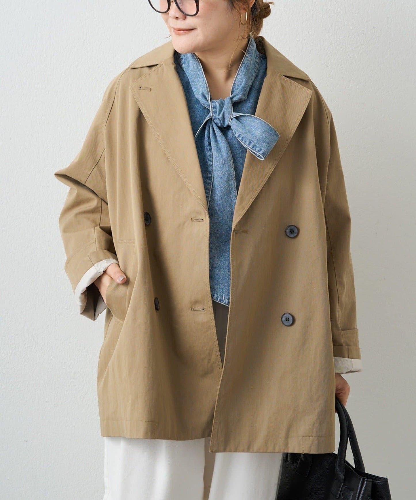寬鬆中長款 風衣