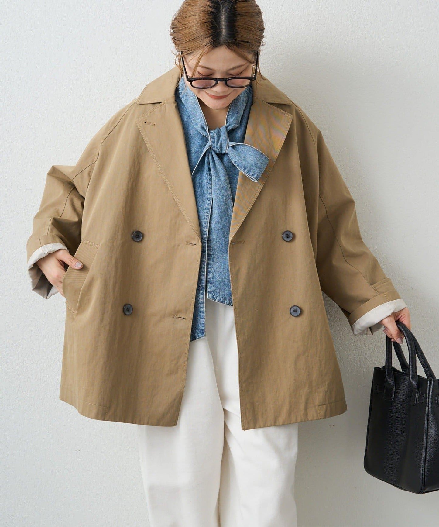 寬鬆中長款 風衣