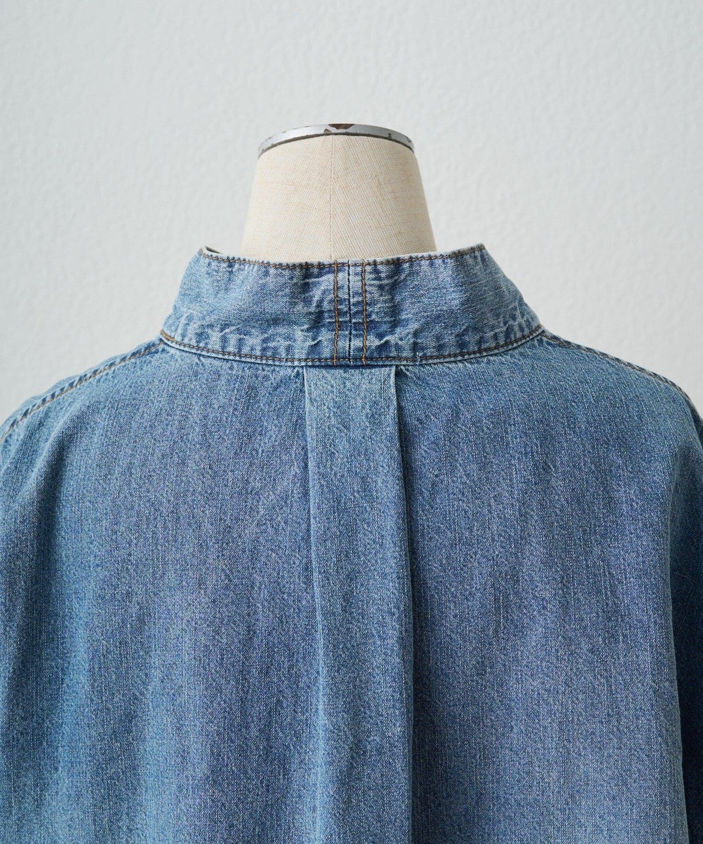 牛仔蝴蝶結設計襯衫