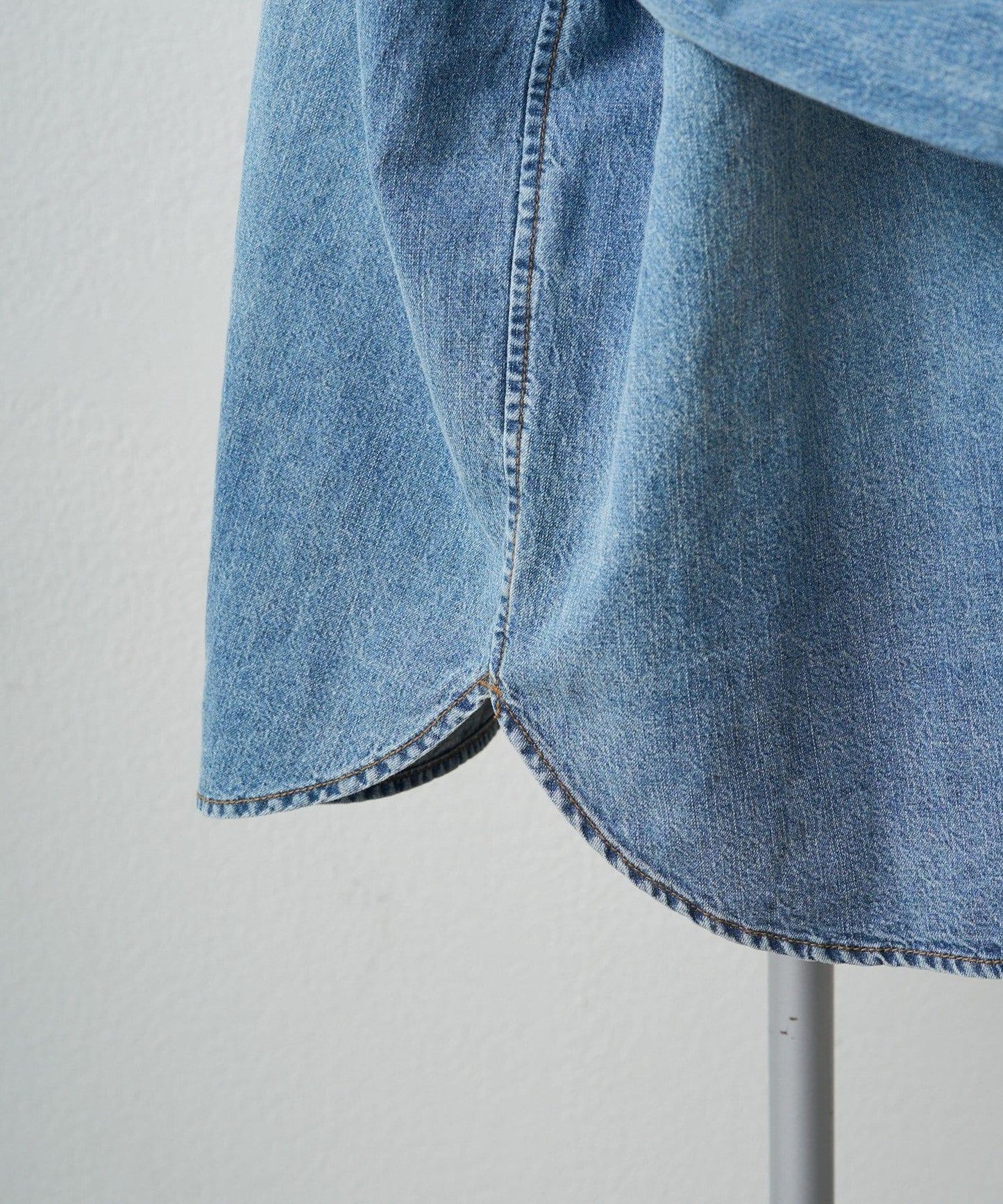 牛仔蝴蝶結設計襯衫