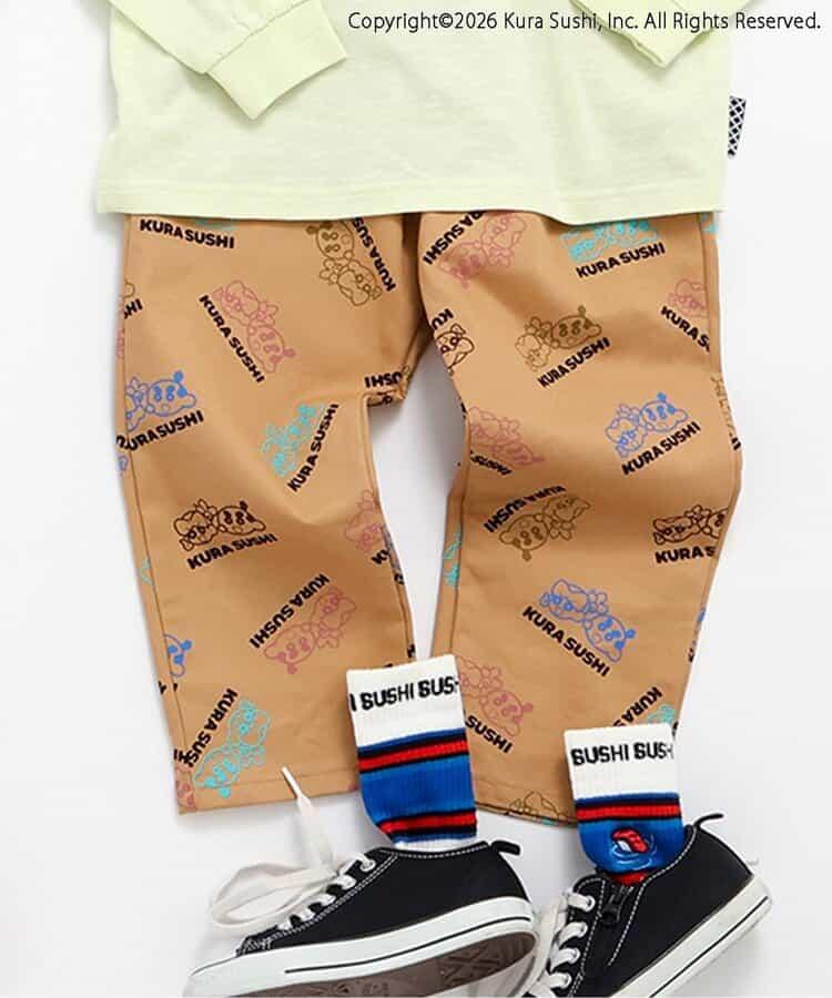防汙加工 全印花 SUSHI 全長 褲子