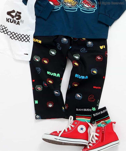 防汙加工 全印花 SUSHI 全長 褲子