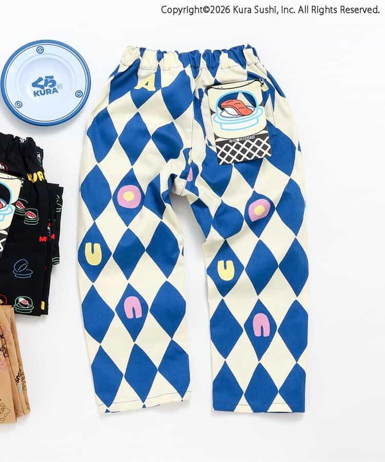 防汙加工 全印花 SUSHI 全長 褲子