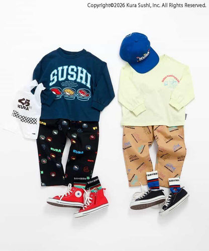 防汙加工 全印花 SUSHI 全長 褲子