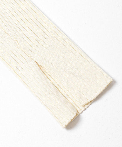 真絲混紡方領針織上衣 款