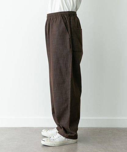 牛仔風寬鬆闊腿休閒褲