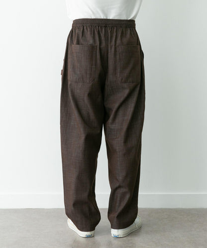 牛仔風寬鬆闊腿休閒褲