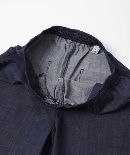 牛仔風寬鬆闊腿休閒褲