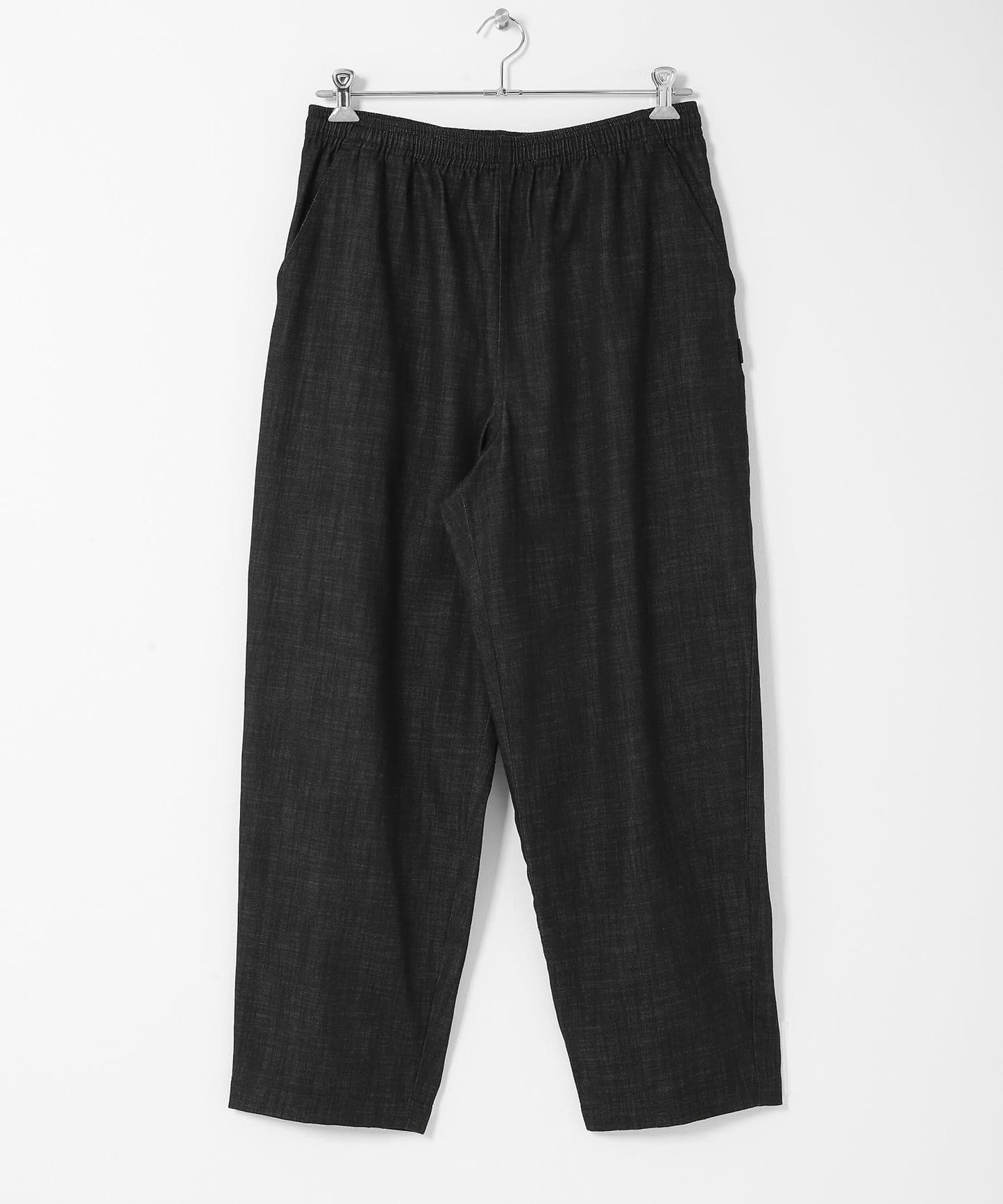 牛仔風寬鬆闊腿休閒褲