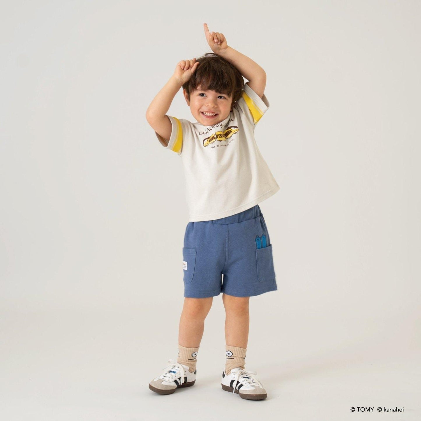 あつまれ!プラレールズ（集合吧！Plarails） 友伴系列 レールズ・ジョーケーズ 四分丈短褲