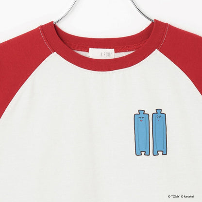 單點拼色拉格蘭T恤