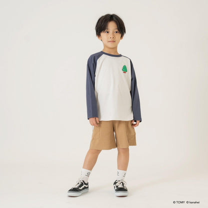 單點拼色拉格蘭T恤