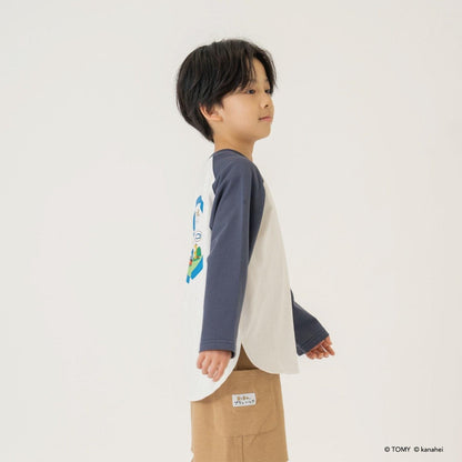 單點拼色拉格蘭T恤