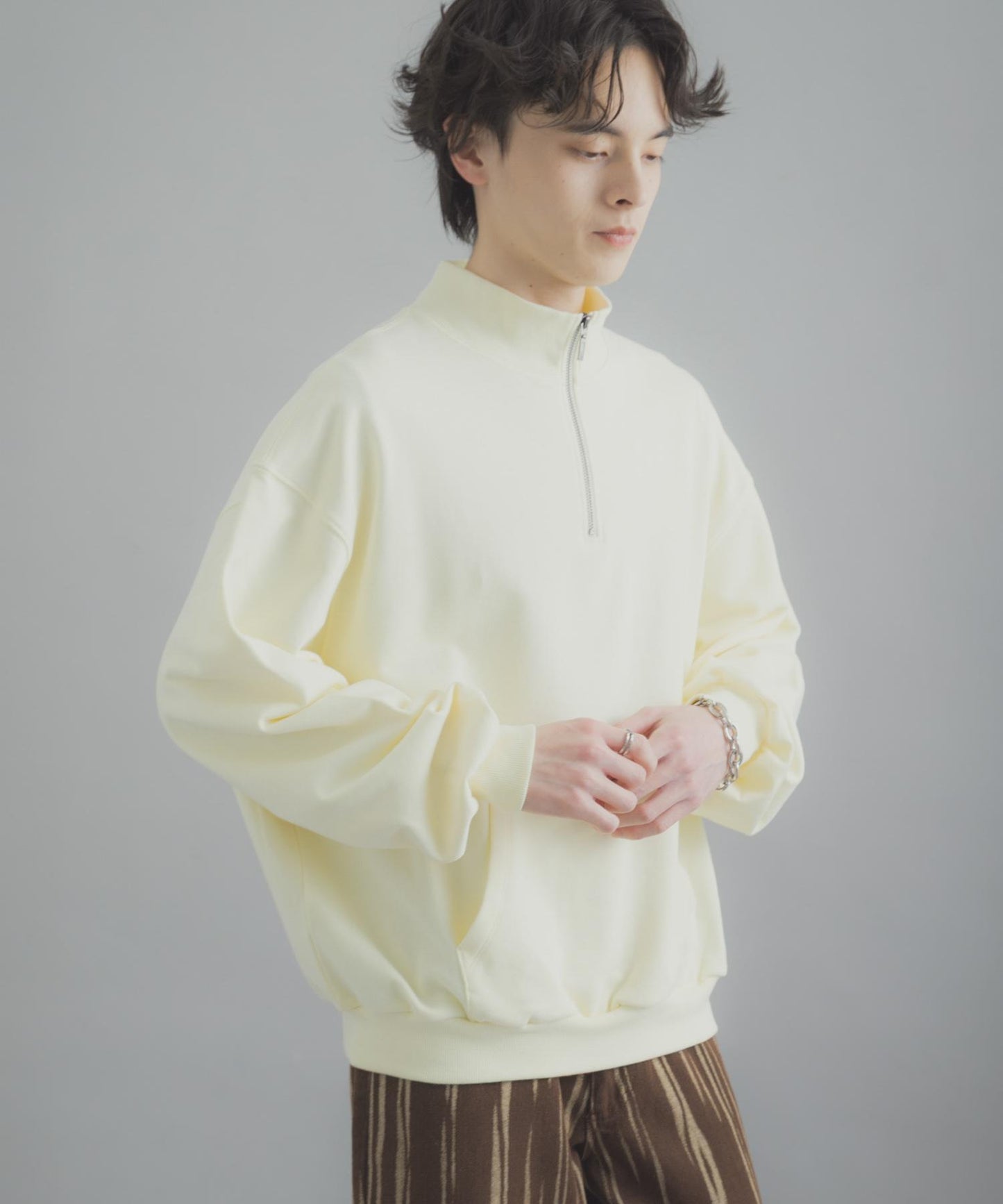 可水洗 防潑水 防花粉 SKIN Proof 半拉鍊衛衣