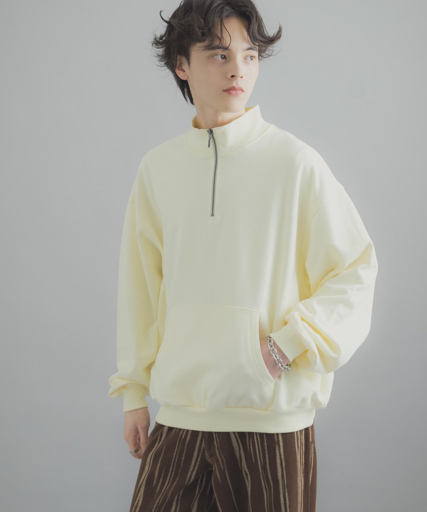 可水洗 防潑水 防花粉 SKIN Proof 半拉鍊衛衣