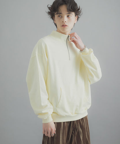 可水洗 防潑水 防花粉 SKIN Proof 半拉鍊衛衣