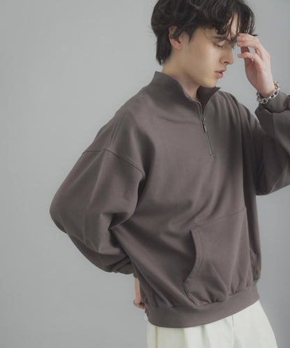 可水洗 防潑水 防花粉 SKIN Proof 半拉鍊衛衣