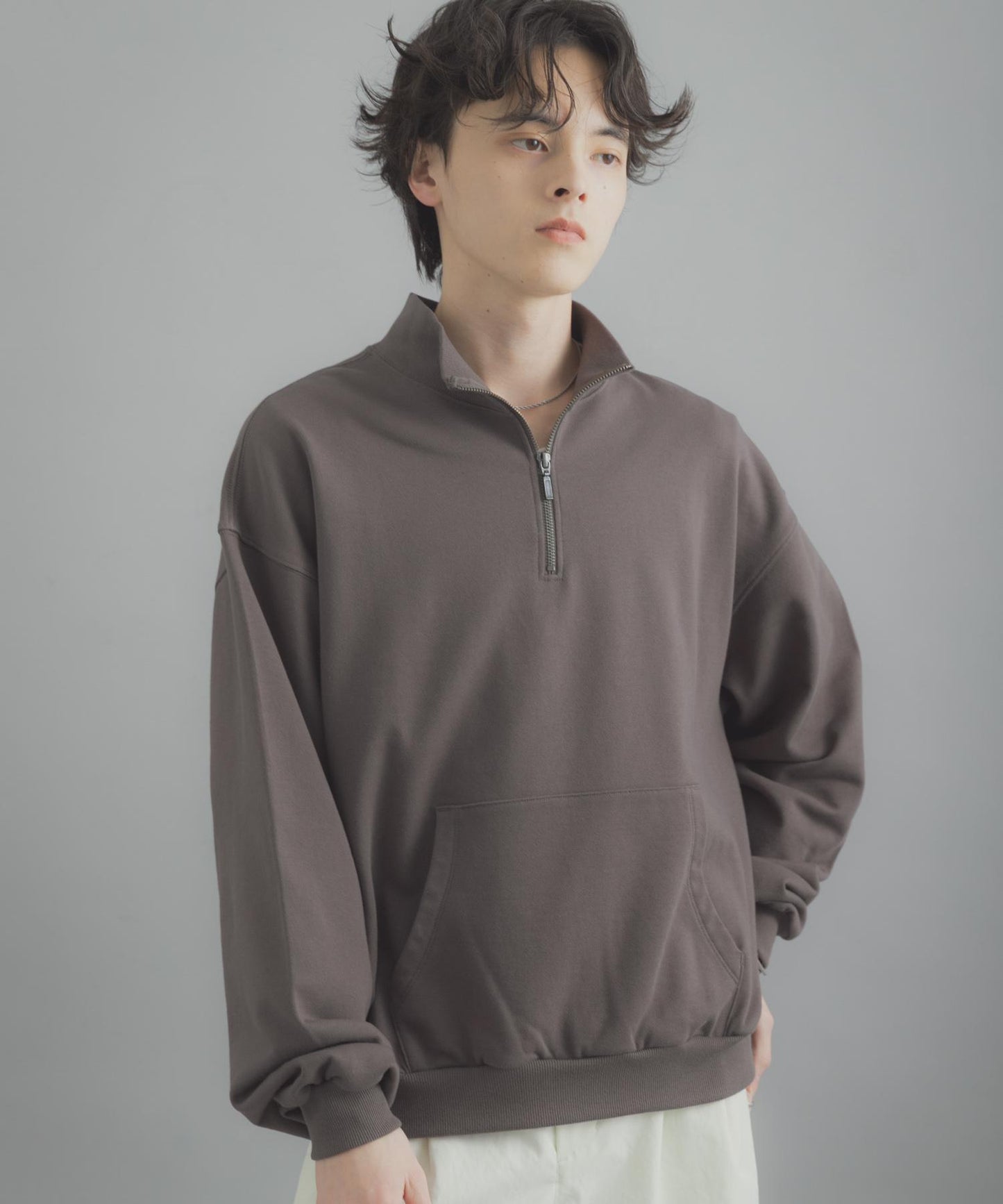 可水洗 防潑水 防花粉 SKIN Proof 半拉鍊衛衣