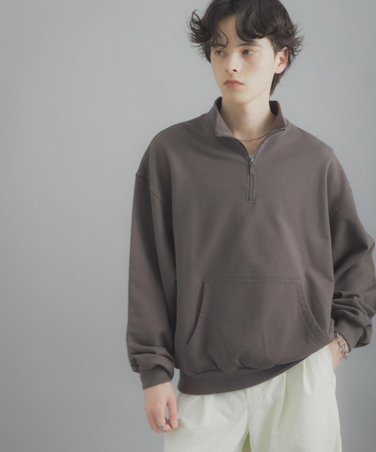 可水洗 防潑水 防花粉 SKIN Proof 半拉鍊衛衣