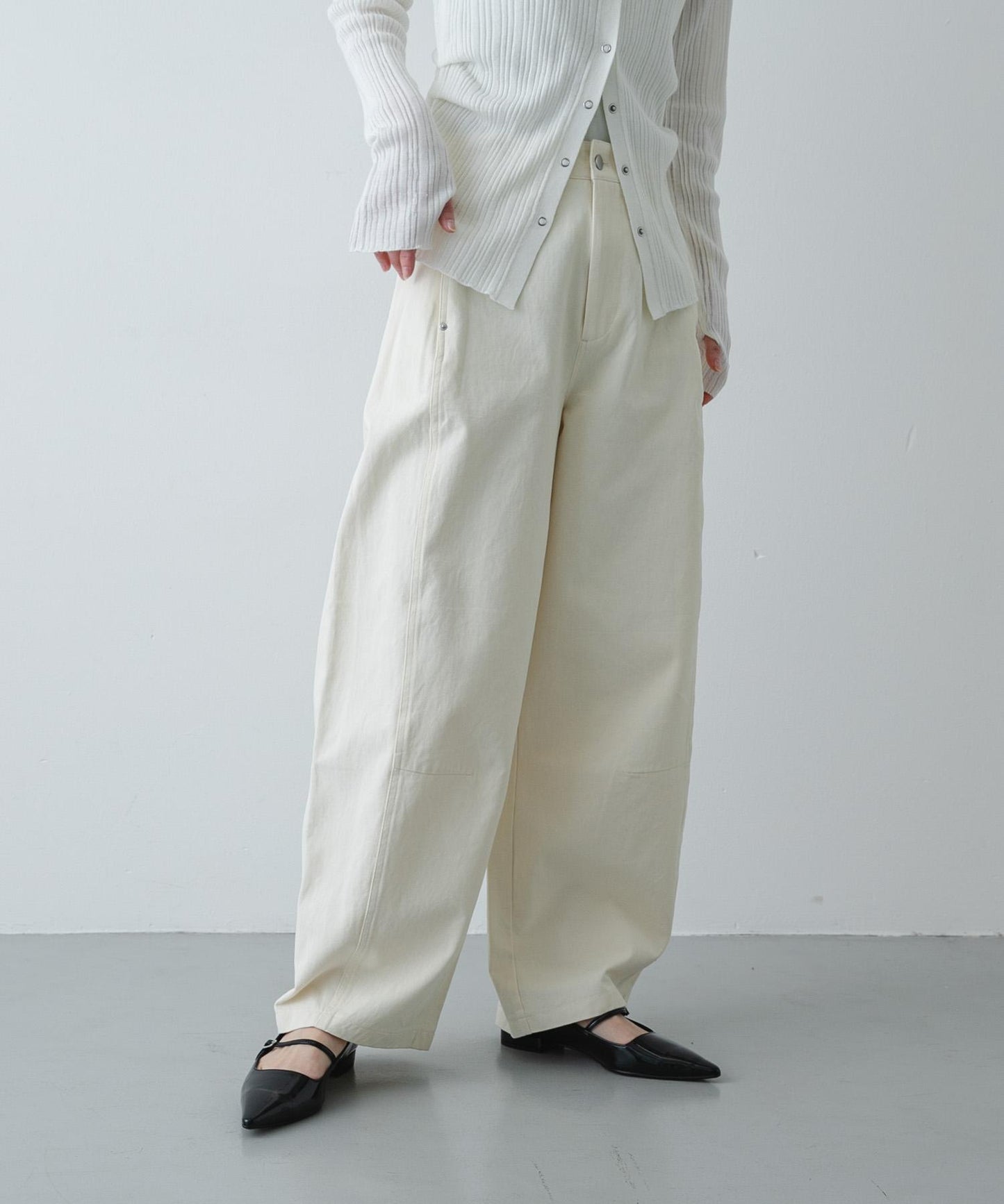 彎刀斜紋棉布褲