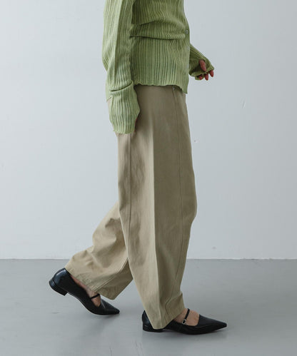 彎刀斜紋棉布褲